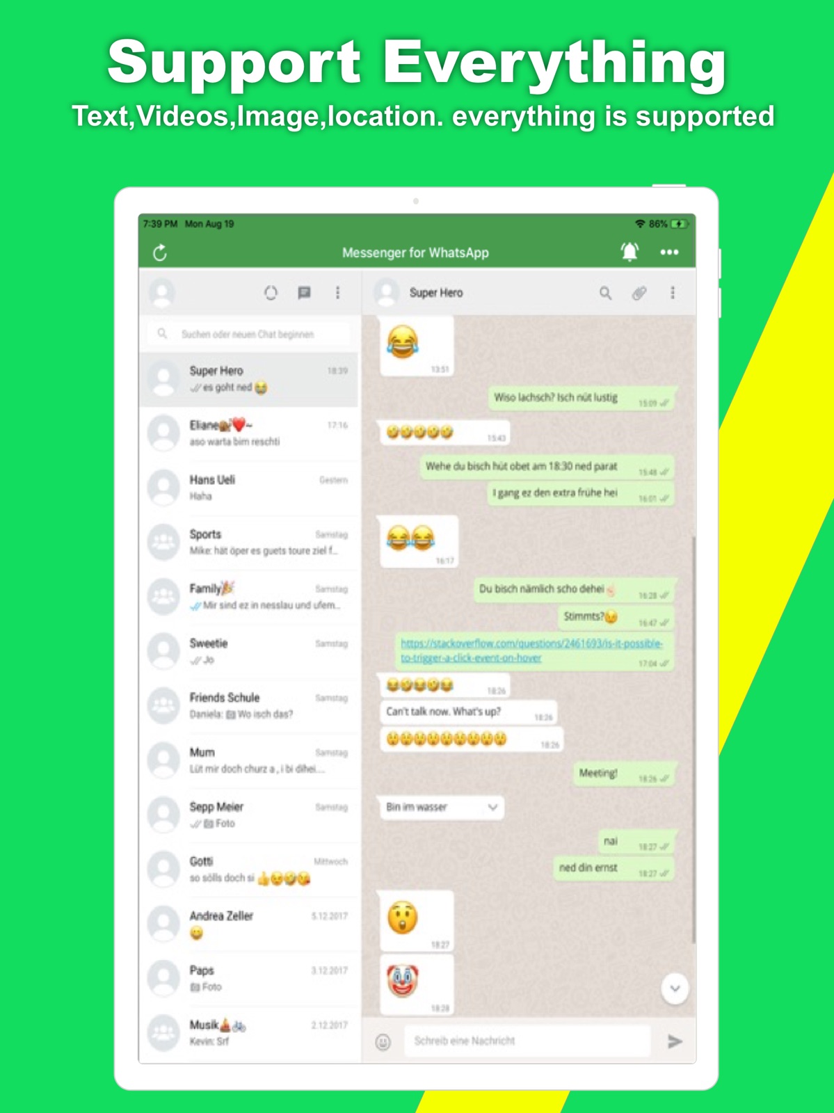 Messenger for Web ++ ipad screenshot 4