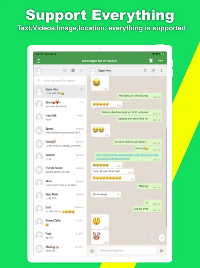 Screenshot 3 Messenger for WhatsApp ++ iphone