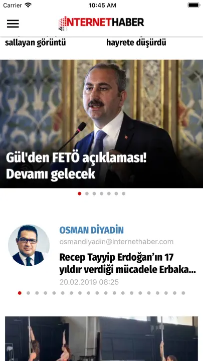 Internet Haber iPhone Ekran Görüntüsü 1