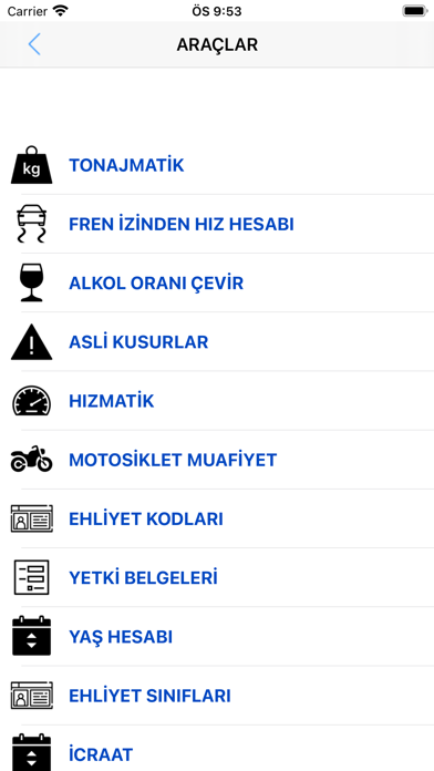 Trafik Ceza Rehberi 2024 Screenshot