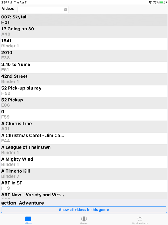 Screenshot #4 pour MyVideoList