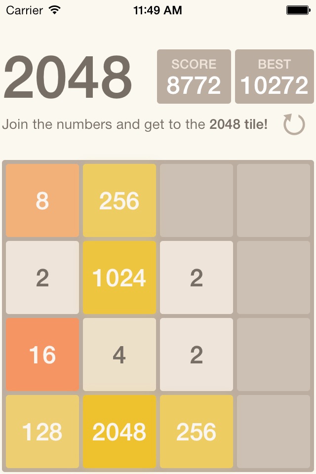 Get to 2048! screenshot 2