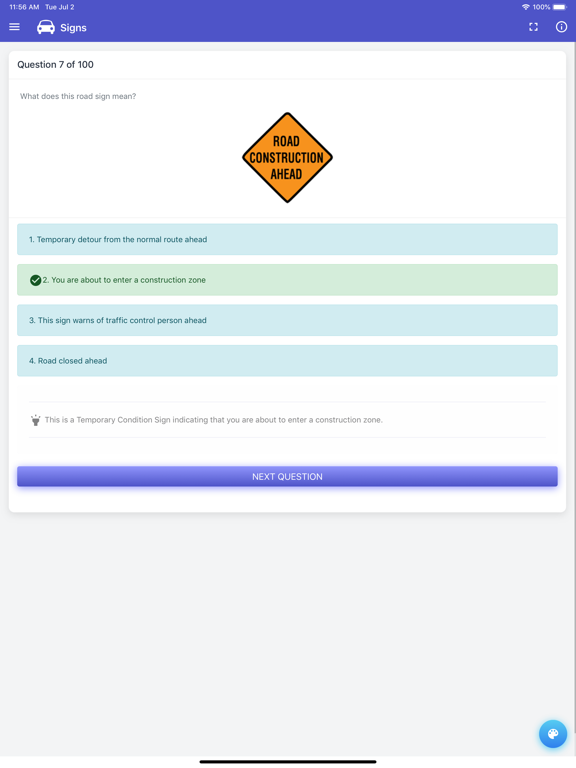 Oklahoma DPS Practice Exam iPad screenshot