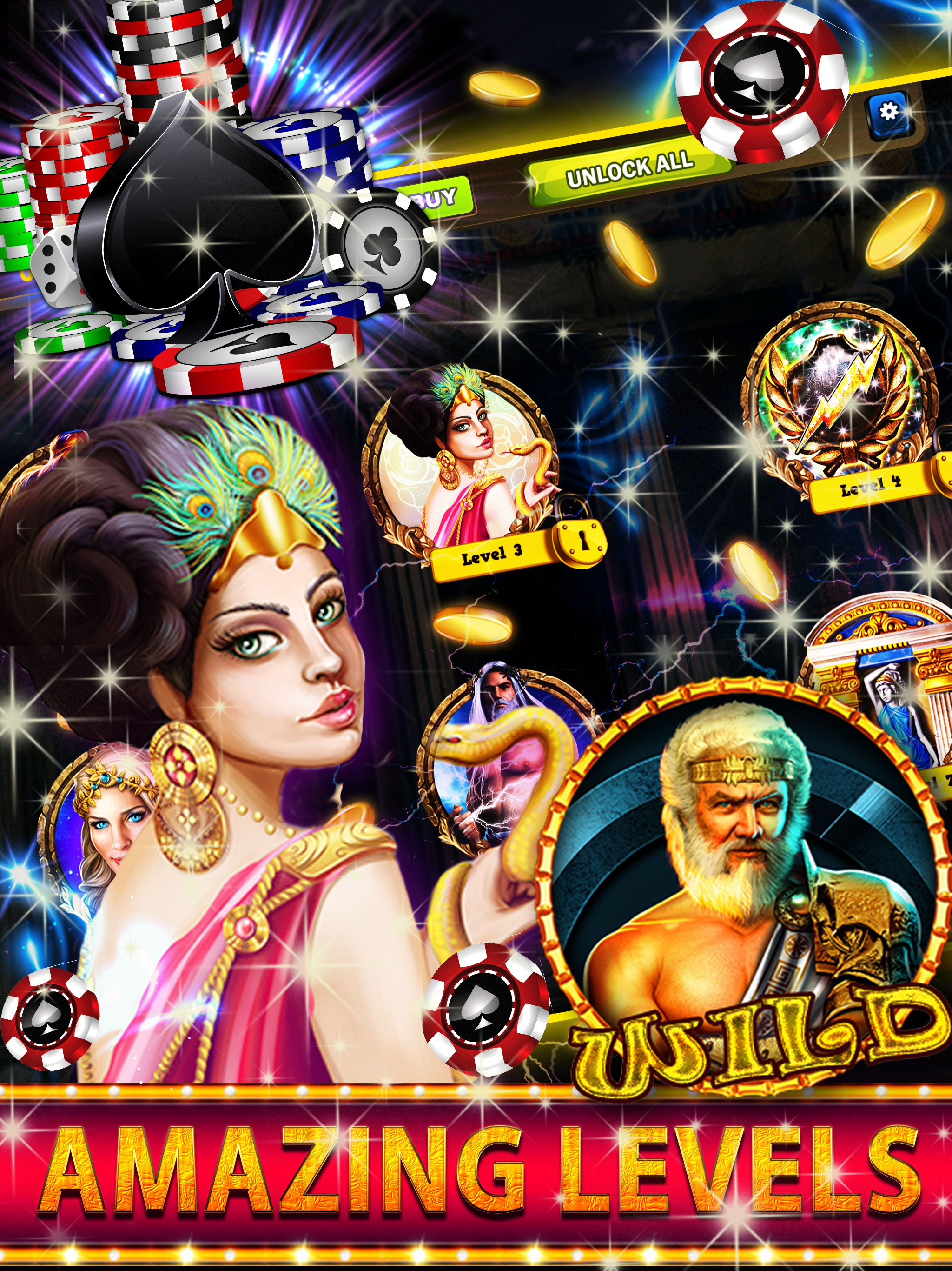 Gods Rich Casino Slots Machine