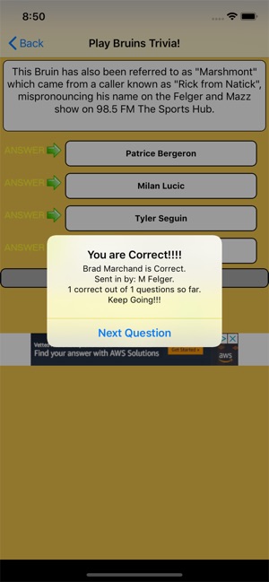 Trivia Game for Bruins Fans(圖7)-速報App