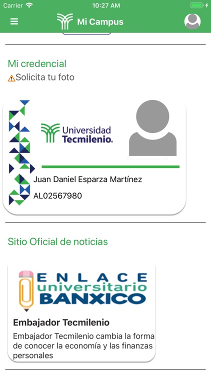 Tecmilenio móvil screenshot-4