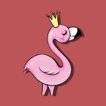 Flamingo Pinky Stickers