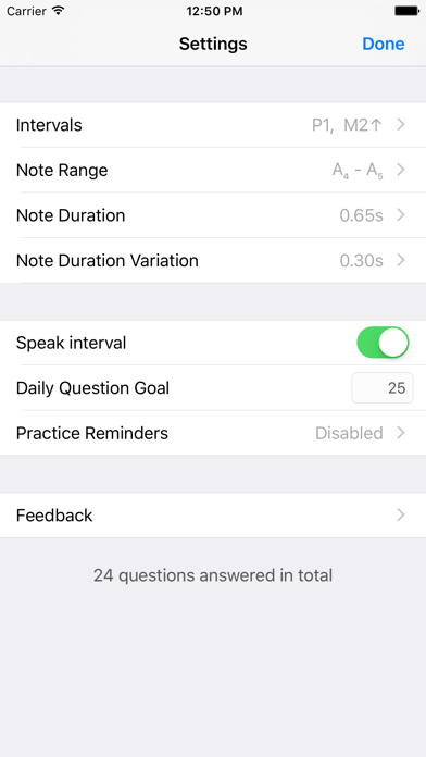 Tunerval iPhone screenshot 3 - Music app