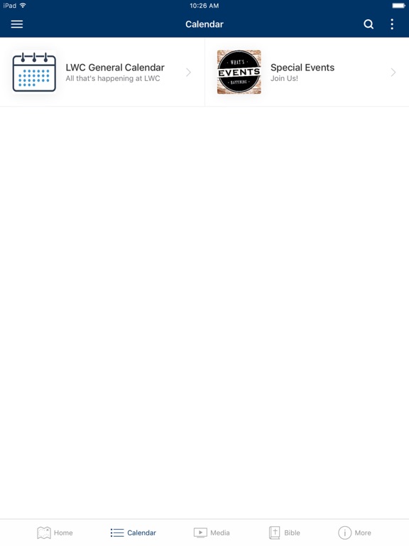 Living Water Church iPad screenshot 2 - Lifestyle app