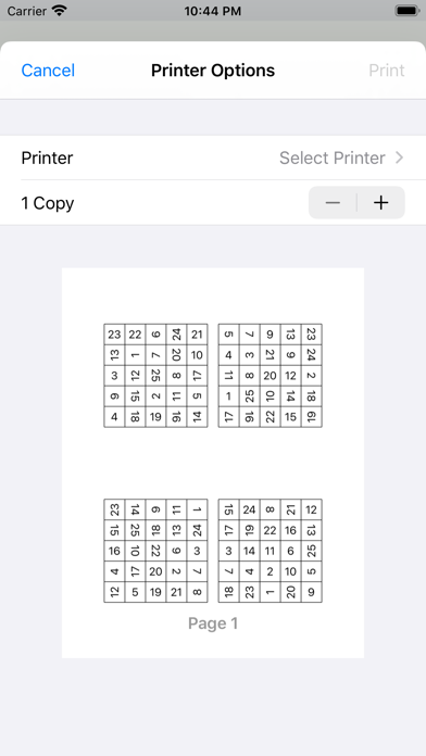 Schulte table - fast reading. Screenshot