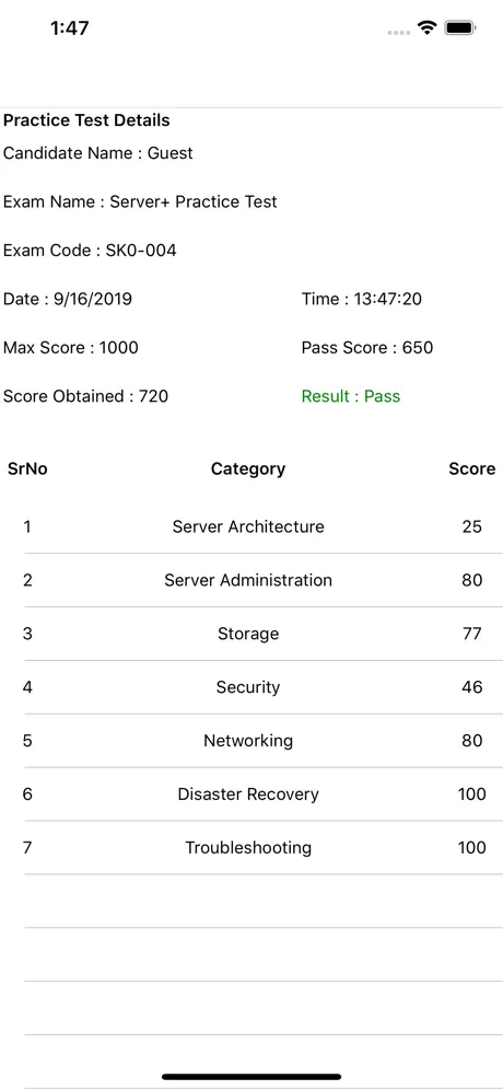 Exam Sim For Server+ SK0-005