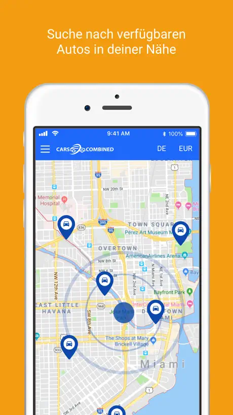 Carscombined - Mietwagen App