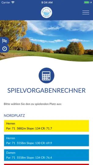 Screenshot von Golfclub Hösel auf dem iPhone 5