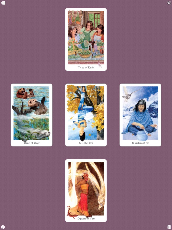 Gaian Tarot iPad screenshot 5 - Entertainment app
