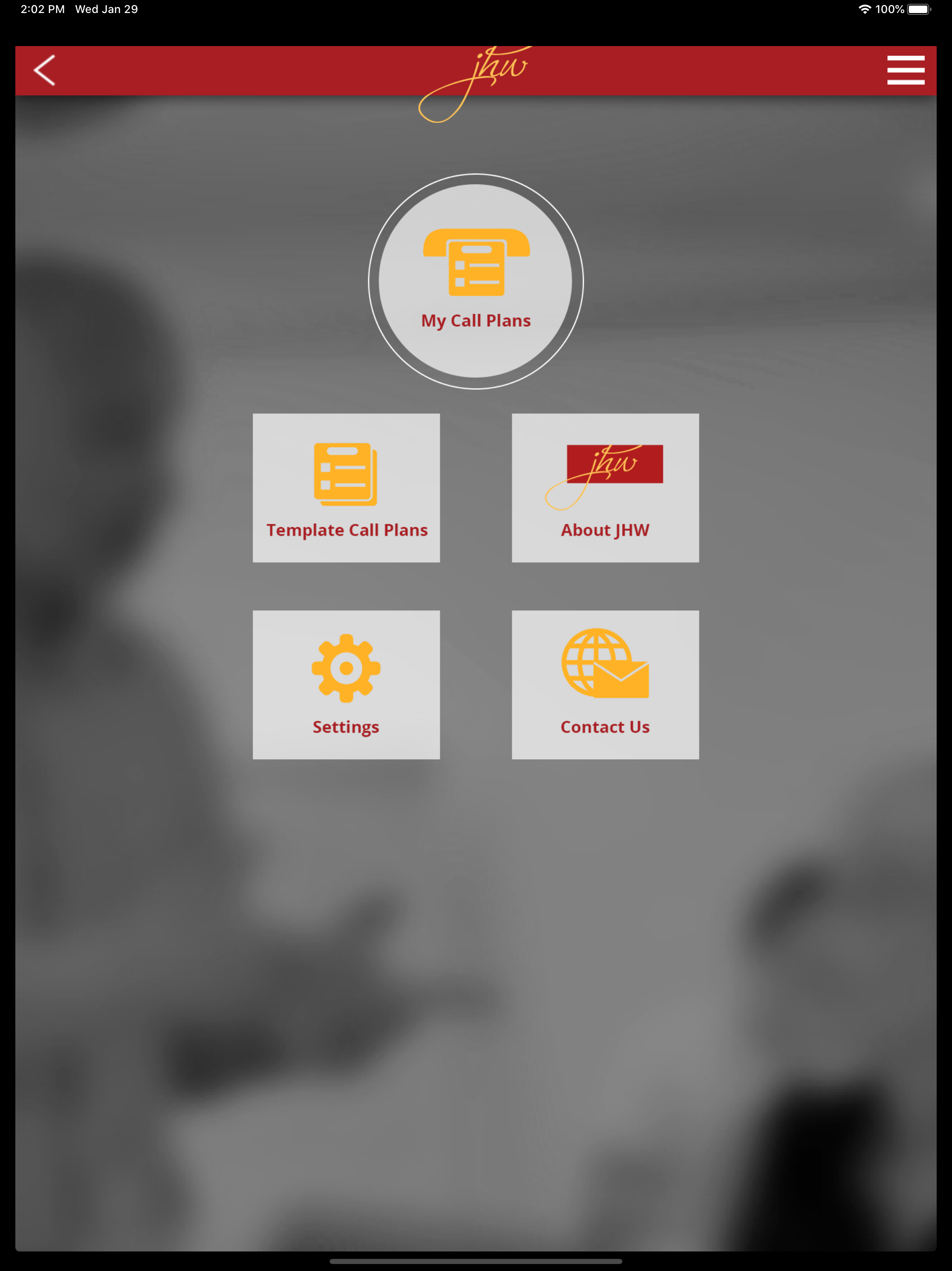 JHW Call Plan screenshot 8