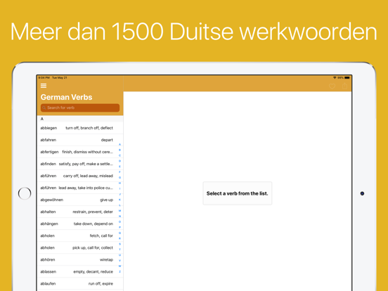 Duitse Werkwoorden (Plus) iPad app afbeelding 7