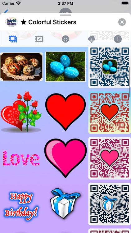 Colorful Stickers and Emoji