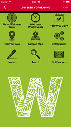 University of Reading Events screenshot 2