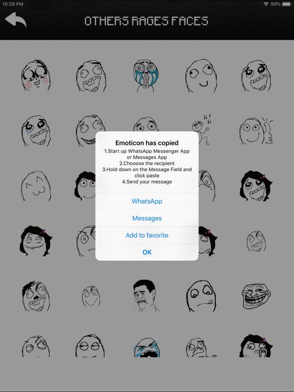 Screenshot #6 pour Funny Rages Faces - Stickers