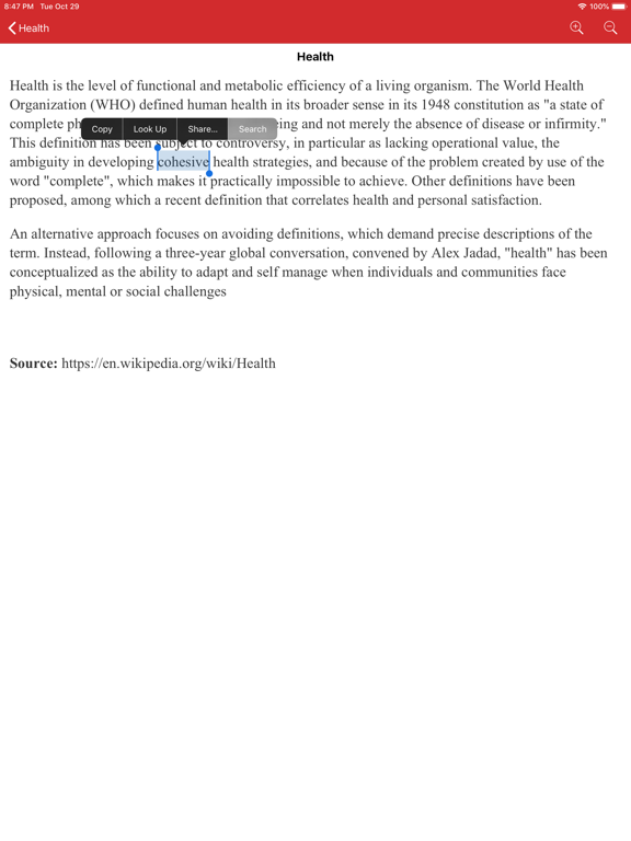 Tureng Vocabulary Notebook iPad screenshot 4 - Education app