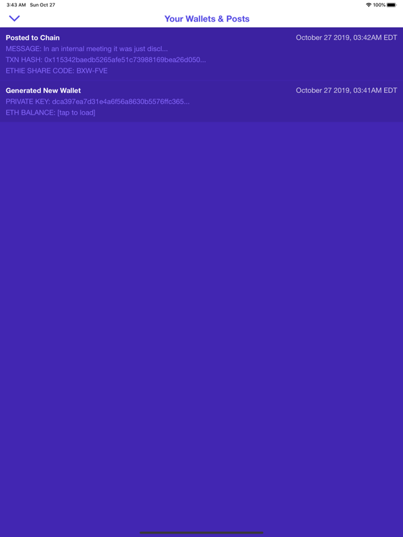 Ethie - Proof of Archive iPad screenshot