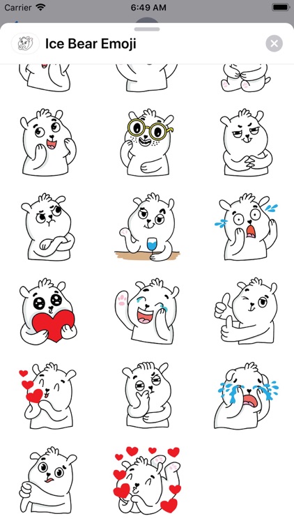 Ice Bear Emoji screenshot-4