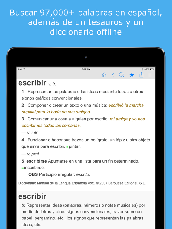 Screenshot #4 pour Diccionario español.