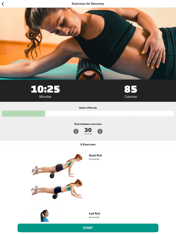Foam Roller Moves iPad screenshot