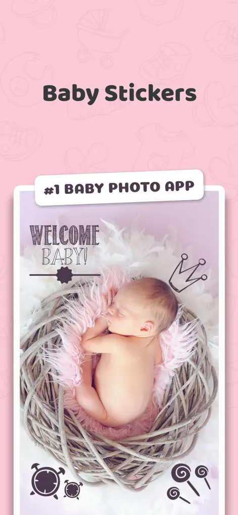 Baby Sticker- Track Milestones - Photo & Video App | MWM