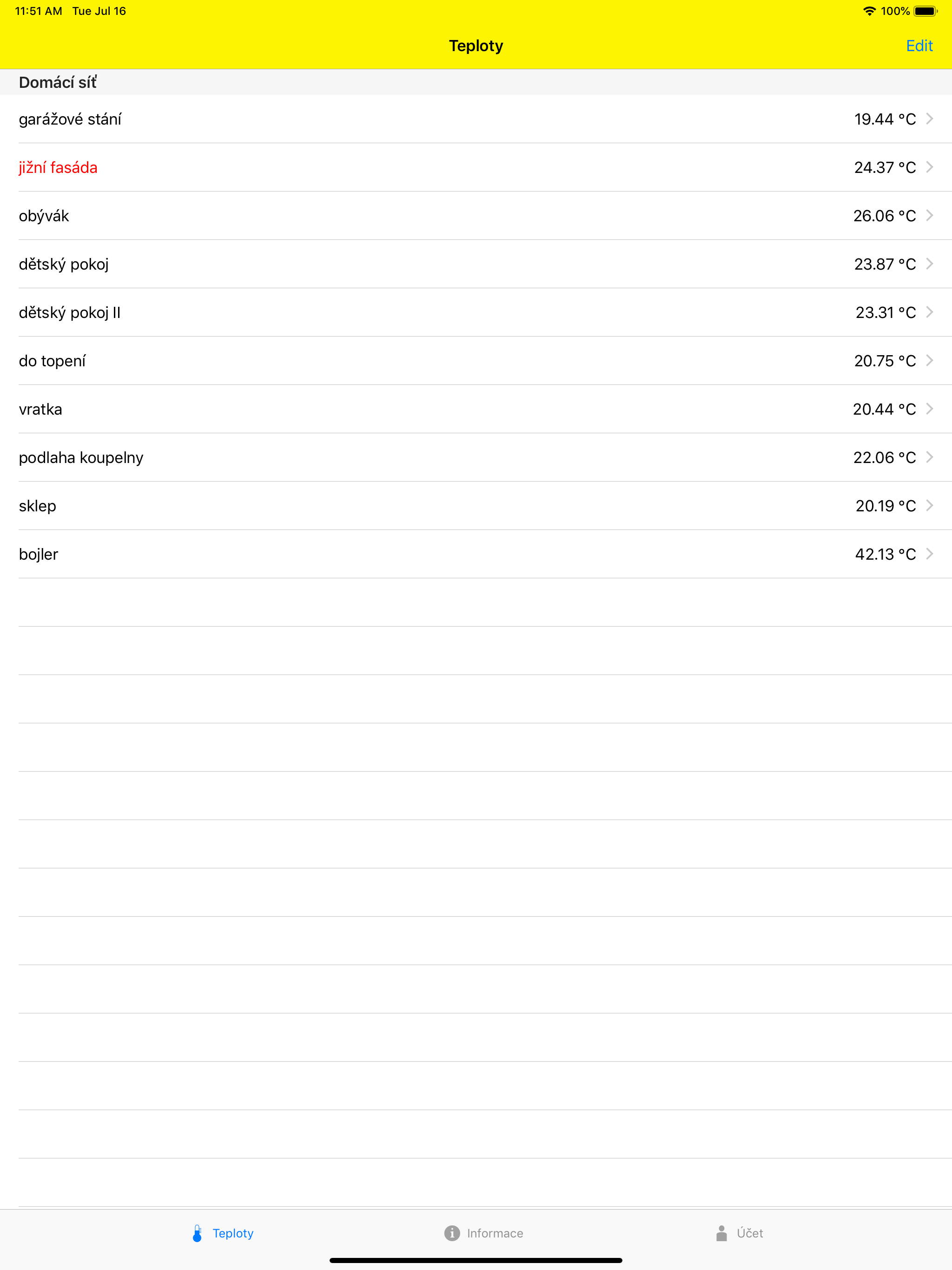 WiFi-Teploměr screenshot 4