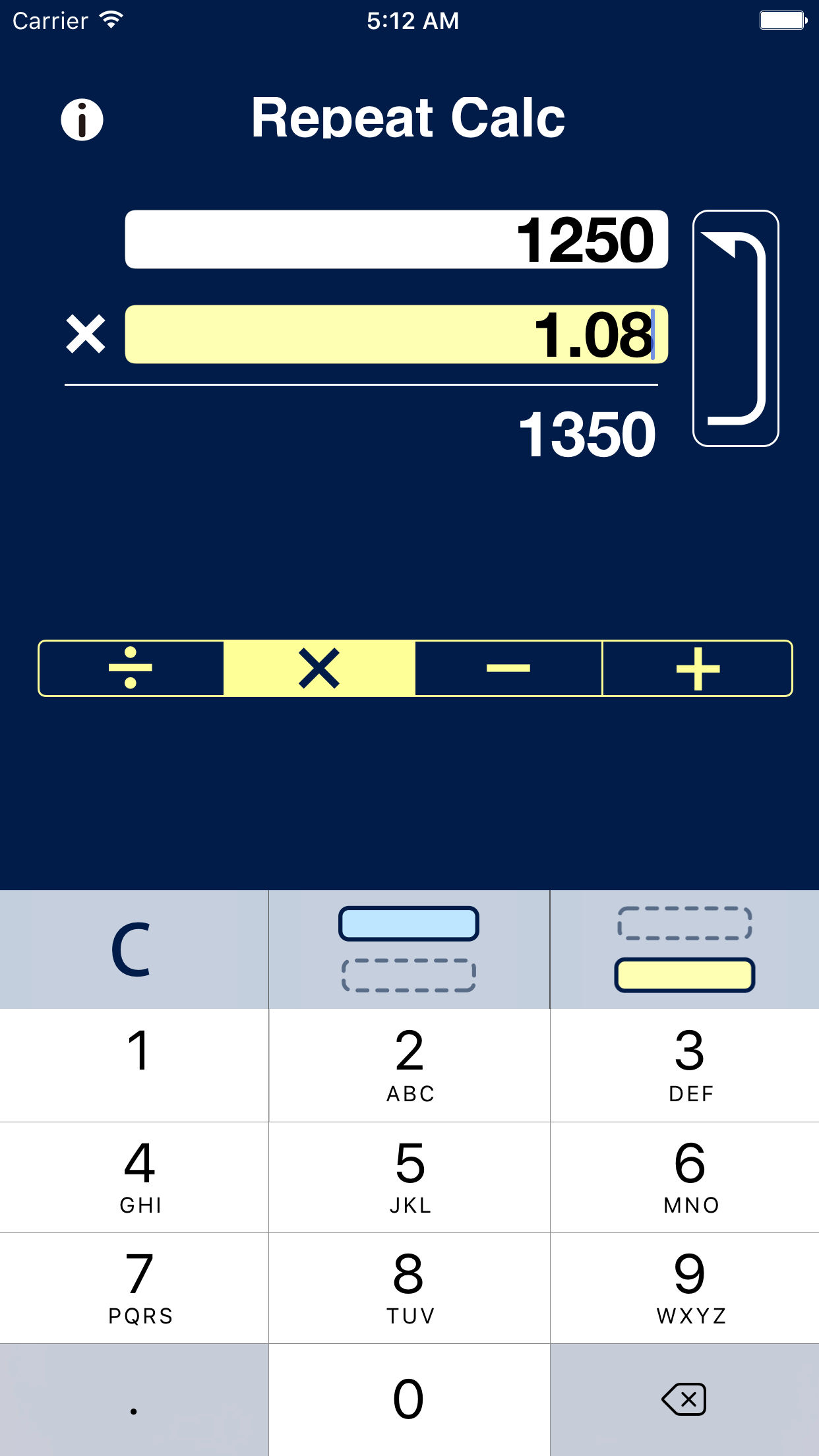 Repeat Calc