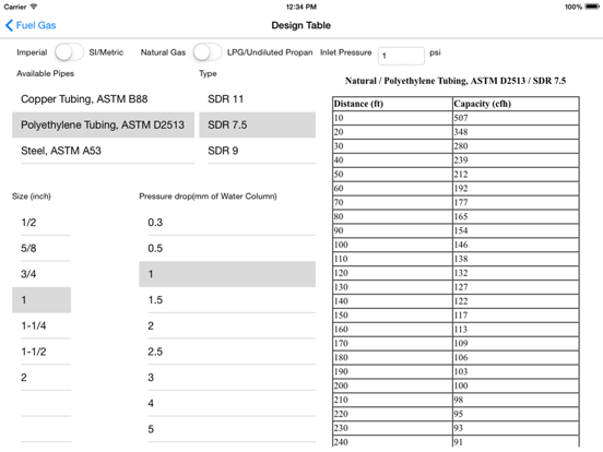 Screenshot #6 pour ASPE Tables V4