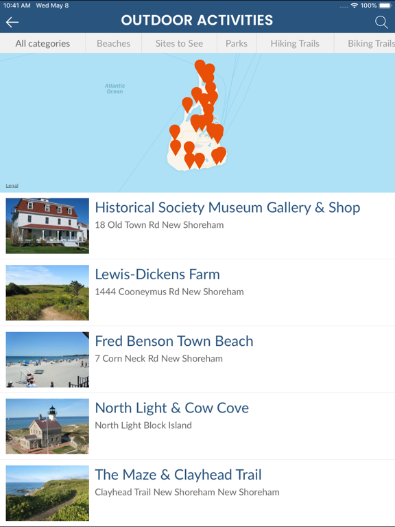 The Block Island App iPad screenshot 4 - Travel app