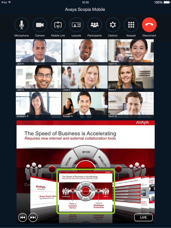Screenshot #6 pour Avaya Scopia Mobile