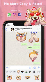 MaxiMojis - Corgi dog stickers screenshot