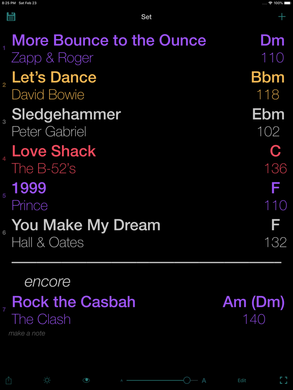 Screenshot #4 pour All Set: The Setlist App