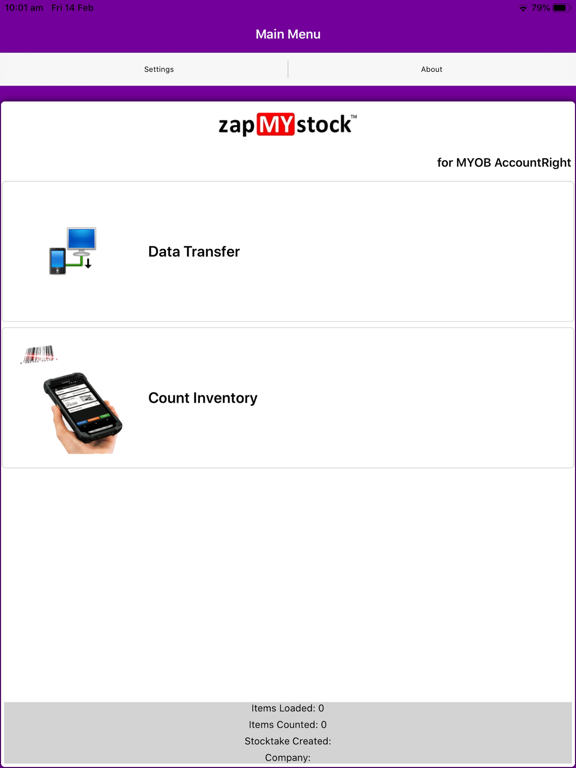 zapMYstock for MYOB app screenshot 2