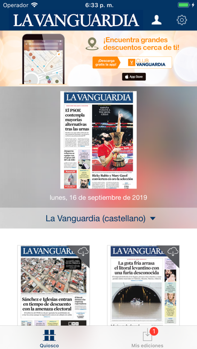 Screenshot #1 pour La Vanguardia edición impresa