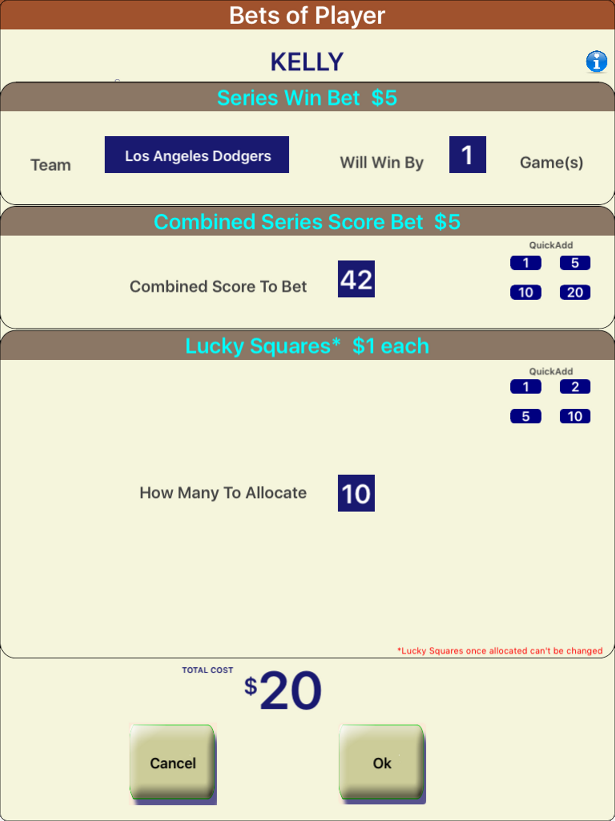 GameBet for Baseball GamePool screenshot 9