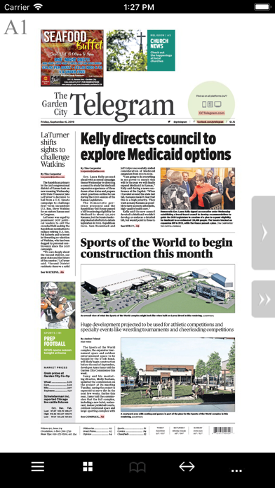 Garden City Telegram eEdition Screenshot