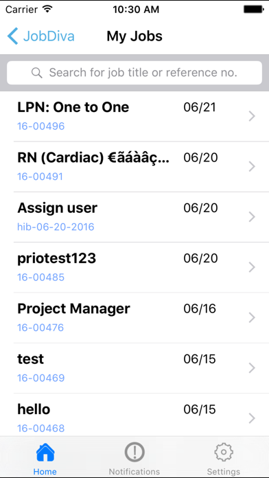 How to cancel & delete JobDiva from iphone & ipad 1