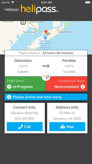 Helipass Passenger Mobile screenshot 1