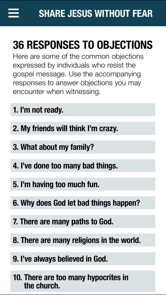 #2. Share Jesus Without Fear (iOS) By: Lifeway Christian Resources