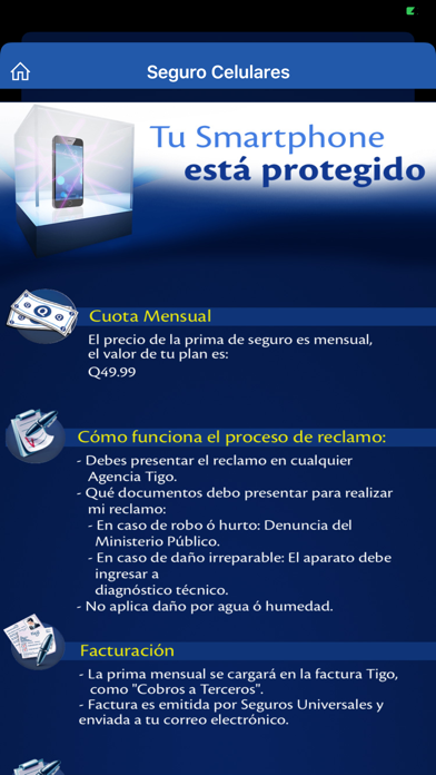 Universales Celulares Screenshot