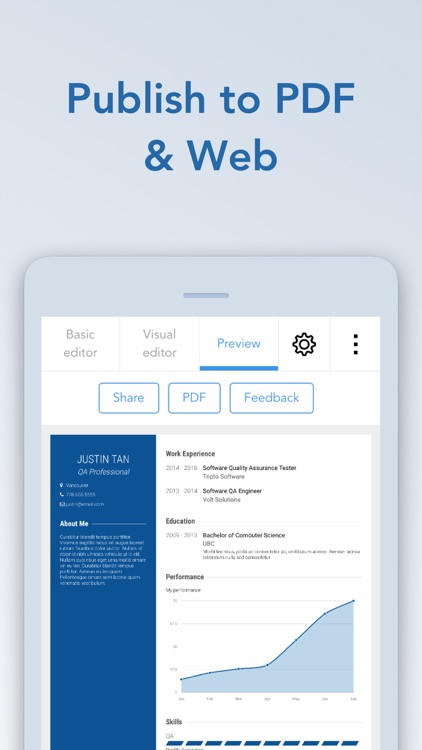 VisualCV Resume Builder