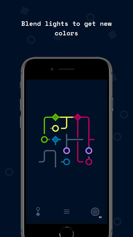 #2. Fluorite: Connect Light Lines (iOS) Podle: Mipmap