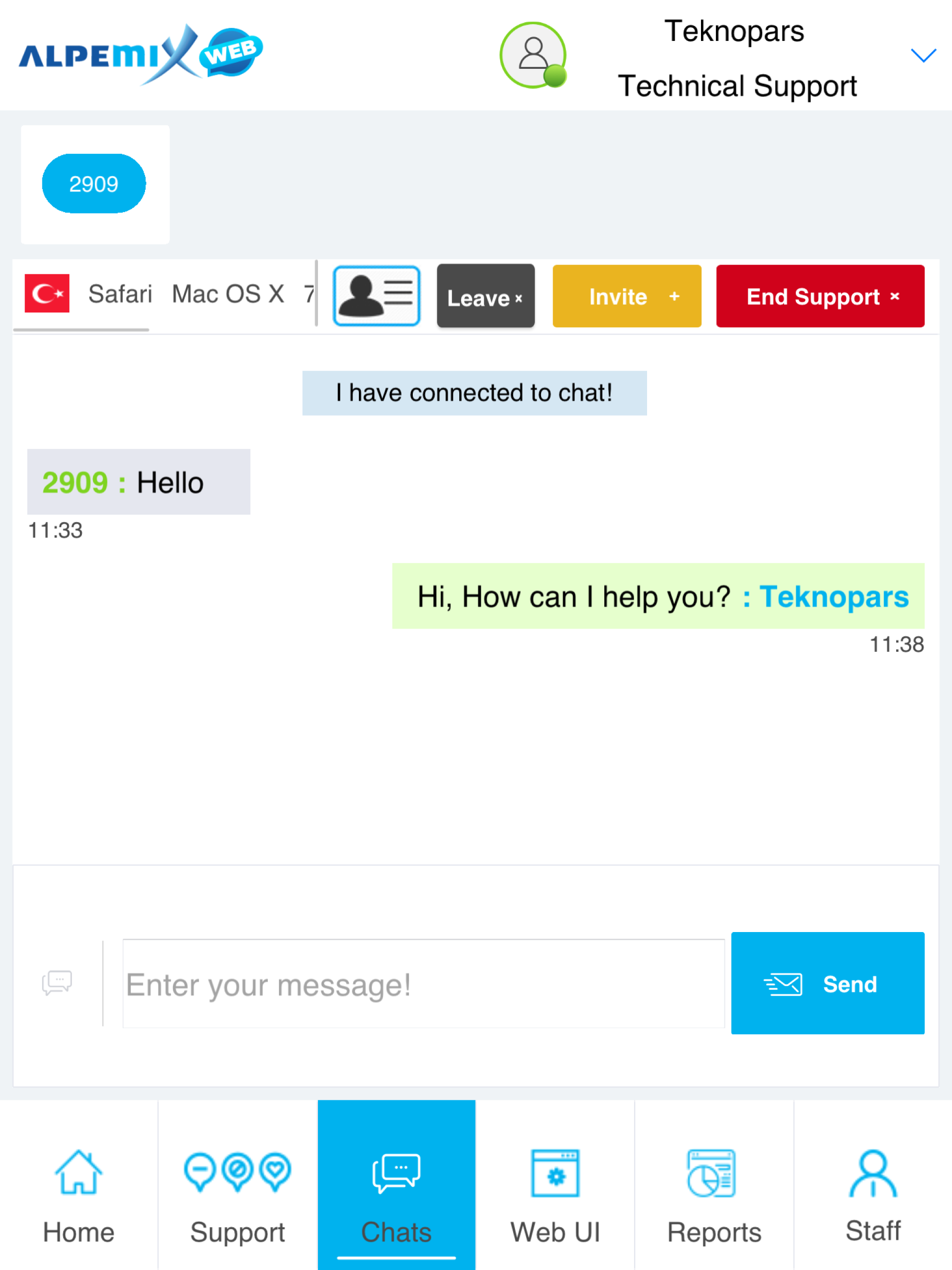 Live chat support - alpemixWeb screenshot 13
