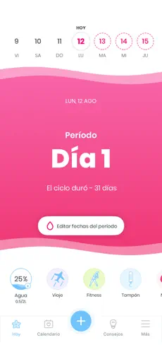 Screenshot 1 MIA - Calendario Menstrual iphone
