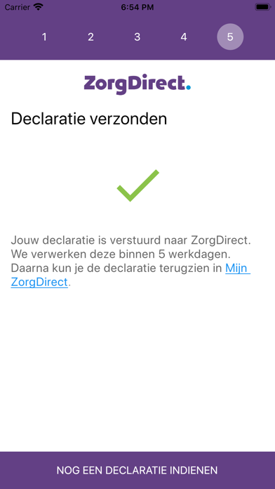 ZorgDirect Declaratie App Screenshot