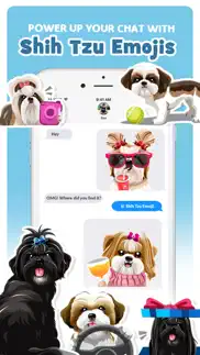 shih tzu dog emojis stickers iphone screenshot 3